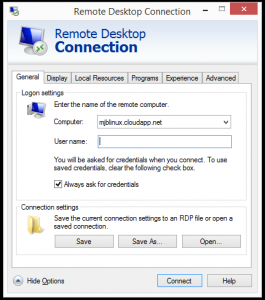 RDP Dialog